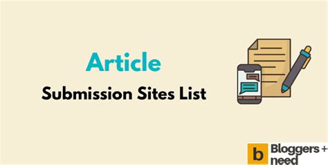Top 200 Article Submission Websites for Writers & Bloggers.